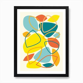 Colorful Mid Century Modern Abstract 23 Art Print