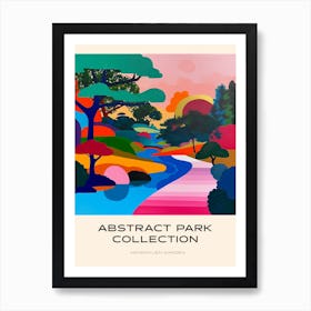 Abstract Park Collection Poster Kenrokuen Garden Kanazawa Japan 3 Art Print