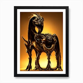 Leonardo Signature 3d Hd Snawman Monster Chocolate Caramel Li 0 Art Print