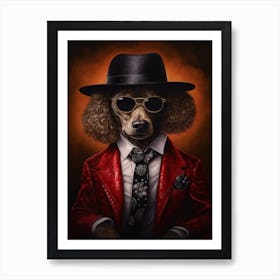 Gangster Dog Poodle 2 Art Print