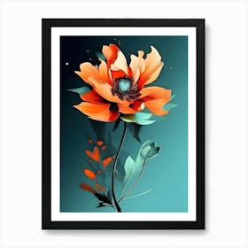 Abstract Flower 10 Art Print