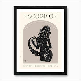 Scorpio Celestial Art Print