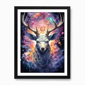 Stranger Deer Art Print