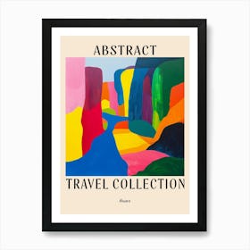 Abstract Travel Collection Poster Kosovo 4 Art Print