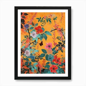 Hokusai Great Japan Botanical Japanese 6 Art Print