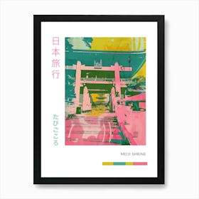 Meiji Shrine In Tokyo Duotone Silkscreen 2 Poster Art Print