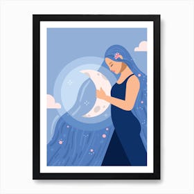 Blue Moon Magic – Art Print Art Print