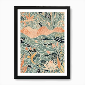 Abstract Ocean Art Print