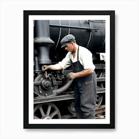 The Old Railroad Reimagined 8 Art Print