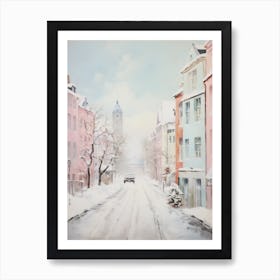 Dreamy Winter Painting Copenhagen Denmark 7 Art Print