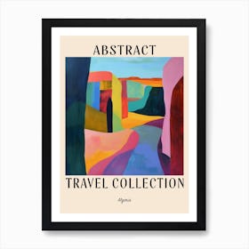 Abstract Travel Collection Poster Algeria 3 Art Print