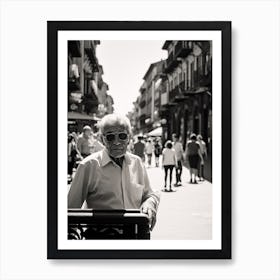 Pamplona, Spain, Black And White Analogue Photography 2 Art Print