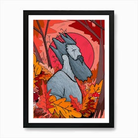 Stone Woodland King Art Print