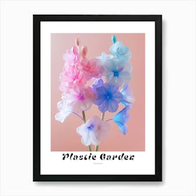 Dreamy Inflatable Flowers Poster Delphinium Art Print