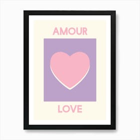 Amour Purple Art Print