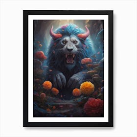 Lion Of The Forest Art Print