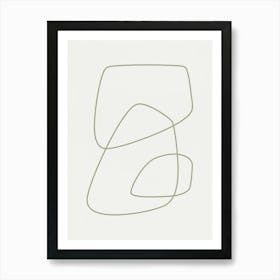 Abstract shapes - Tn02 Art Print