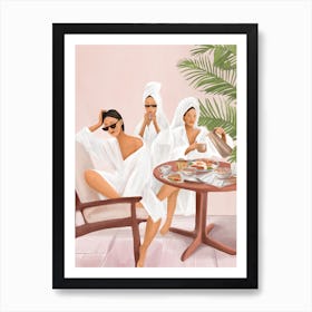 Weekend Morning with Friends Art Print