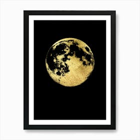 Gold Moon Art Print