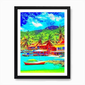 Koh Tao Thailand Pop Art Photography Tropical Destination Art Print