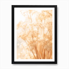 Boho Dried Flowers Babys Breath 1 Art Print