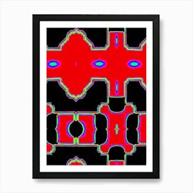 Abstract Red 2 Art Print