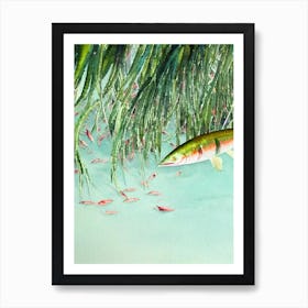 Antarctic Krill Storybook Watercolour Art Print