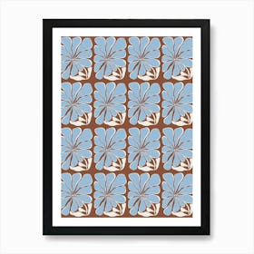 Blooming In Blue Art Print