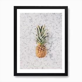 Marble Pineapple Art Print