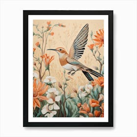 Hoopoe 1 Detailed Bird Painting Art Print
