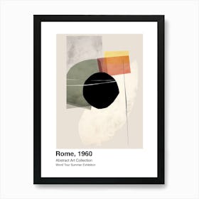 World Tour Exhibition, Abstract Art, Rome, 1960 8 Art Print