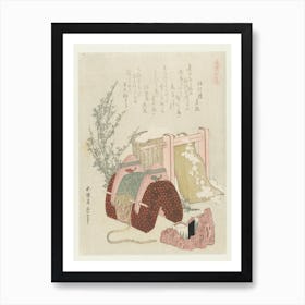 A Comparison Of Genroku Poems And Shells, Katsushika Hokusai 14 Art Print