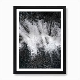 Waterfall A Miilion Drops Of Water Art Print