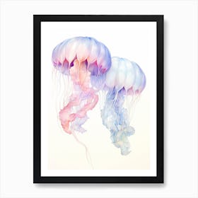 Sea Nettle Jellyfish Watercolour 7 Art Print