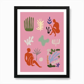 Henri Matisse Inspired Cutout Collage 1 Poster