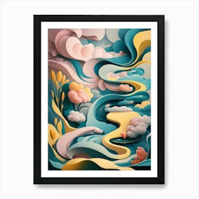 Abstract Painting 3 Art Print