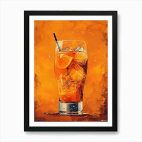 Orange Drink 8 Art Print