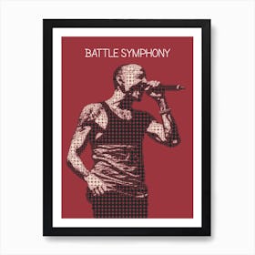 Battle Symphony Chester Bennington Art Print