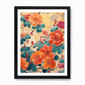 Great Japan Hokusai Japanese Floral 17 Art Print