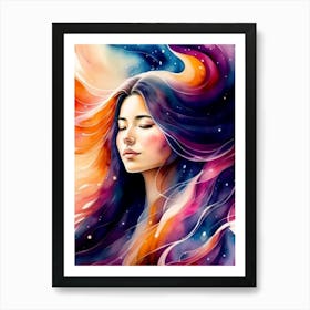 Galaxy Painting 1 Art Print