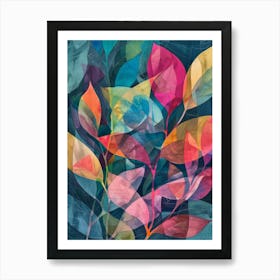 Colorful Leaves 7 Art Print