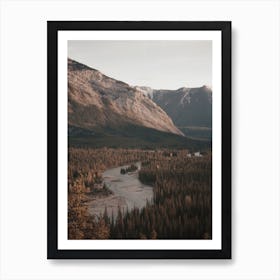 River Running Through Valley Art Print