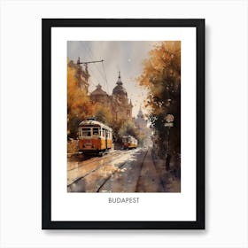 Budapest Watercolor 2 Travel Poster Art Print