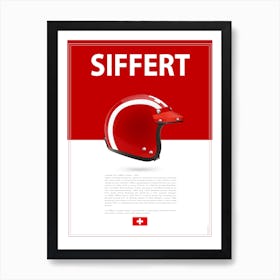 Jo Siffert Helmet Art Print