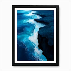 Ocean Cliffs Art Print