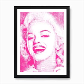 Marilyn In Pink Art Print