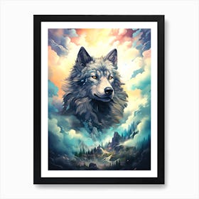 Wolf In The Sky Art Print