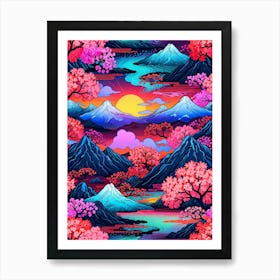 Japanese Pattern Art Print