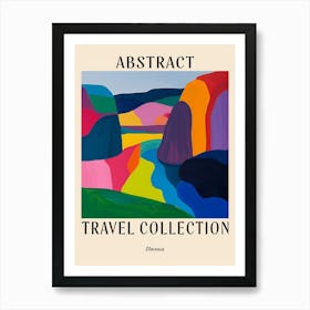 Abstract Travel Collection Poster Slovenia 1 Art Print