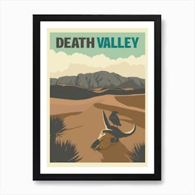 Death Valley National Park Travel Poster Art Print